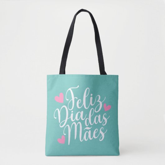 Feliz Dia Das Mães Happy Moederdag | Canvas tas (Voorkant)