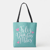 Feliz Dia Das Mães Happy Moederdag | Canvas tas (Achterkant)