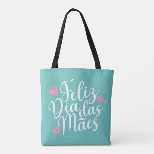 Feliz Dia Das Mães Happy Moederdag | Canvas tas (Achterkant)