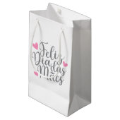 Feliz Dia Das Mães Happy Moederdag | Gift Bag Klein Cadeauzakje (Voorkant Gekanteld)