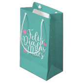 Feliz Dia Das Mães Happy Moederdag | Gift Bag Klein Cadeauzakje (Voorkant Gekanteld)