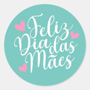 Feliz Dia Das Mães Happy Moederdag   Sticker