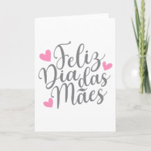 Feliz Dia Das Mães-Moederdag| Wenskaart