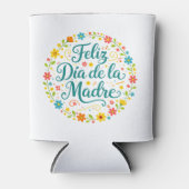 Feliz Dia De La Madre Moederdag Calligraphy | Blikjeskoeler (Voorkant)