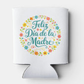 Feliz Dia De La Madre Moederdag Calligraphy | Blikjeskoeler (Achterkant)
