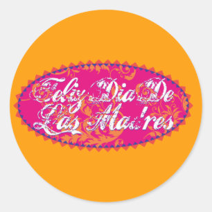 Feliz Dia De Las Madre Ronde Sticker