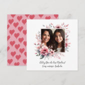 Feliz Día de las Madres Aangepaste foto Spaans (Voorkant / Achterkant)