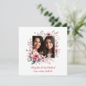 Feliz Día de las Madres Aangepaste foto Spaans (Staand voorkant)