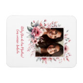 Feliz Día de las Madres Aangepaste foto Spaans Magneet (Horizontaal)