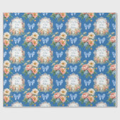 Feliz Dia De Las Madres Azul Cadeaupapier (Vlak)