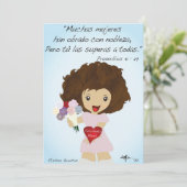 Feliz Día de las Madres Bedankkaart (Staand voorkant)