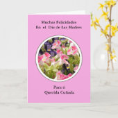 Feliz Dia DE Las Madres Cuñada Kaart (Gele Bloem)