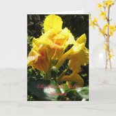 Feliz dia DE las madres Hermana Kaart (Gele Bloem)