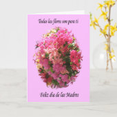 Feliz Dia DE las Madres Kaart (Gele Bloem)