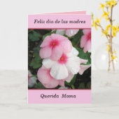 Feliz dia de las madres mama kaart (Gele Bloem)