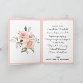 Feliz Dia De Las Madres Moederdag Floral Foto Kaart (Binnen)