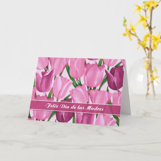 Feliz Día de las Madres. Moederdag in het Spaans Kaart (Gele Bloem)