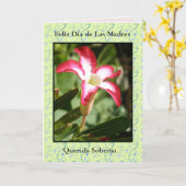 Feliz Dia DE las Madres Sobrina Kaart (Gele Bloem)