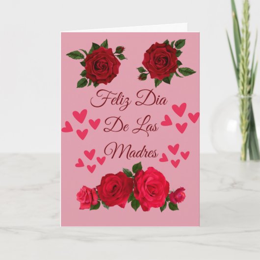 Feliz Dia de las Madres Tarjeta Bedankkaart (Voorkant)