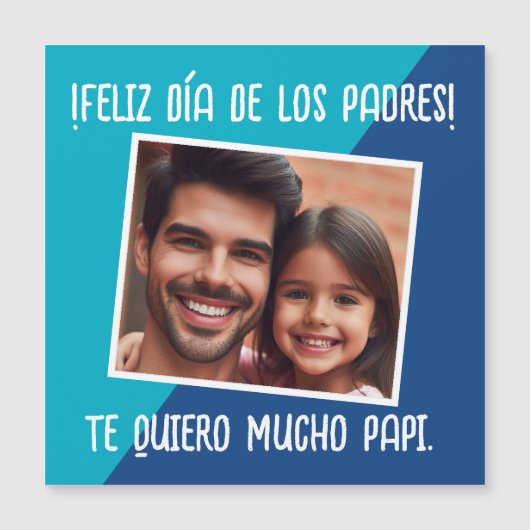 Feliz Día De Los Padres Con Foto Regalo (Voorkant)