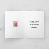 Feliz Dia de Los Reyes Niña Kaart (Binnen)