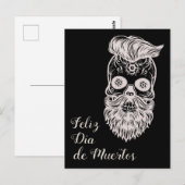 Feliz Dia de Muertos | Dag van de dood Briefkaart (Voorkant / Achterkant)