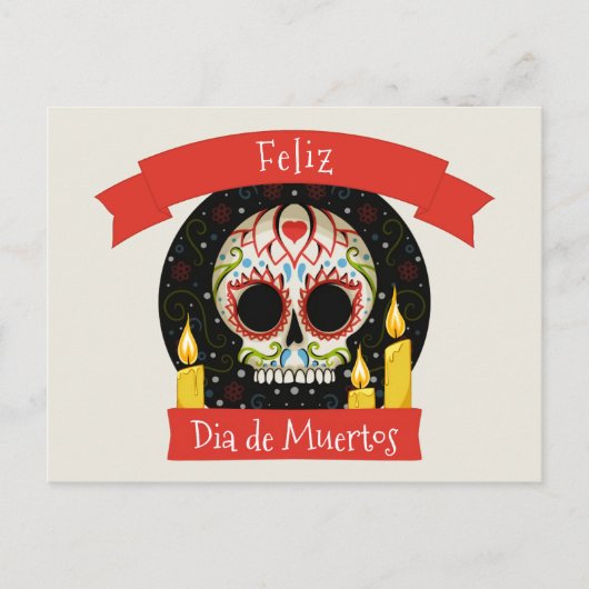 Feliz Dia de Muertos | Dag van de dood Briefkaart (Voorkant)