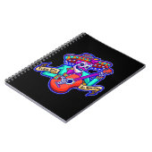 Feliz Dia De Muertos met Skeleton-gitaar Notitieboek (Linkerzijde)