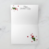 Feliz día de San Valentín con rosas  Feestdagen Kaart (Binnen)