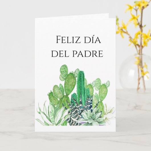 Feliz dia del Padre Kaart (Gele Bloem)