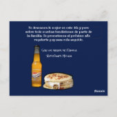 Feliz Día del Padre para el Comelón de Pupusas Briefkaart (Achterkant)