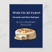 Feliz Día del Padre para el Comelón de Pupusas Briefkaart (Voorkant)