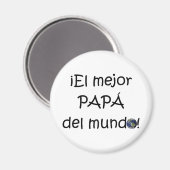 ¡Feliz día del padre - para el mejor! Magneet (Voorkant / Achterkant)