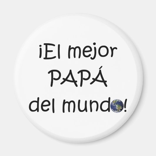 ¡Feliz día del padre - para el mejor! Magneet (Voorkant)