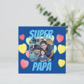 Feliz día del Padre Super Papá Spaans (Staand voorkant)