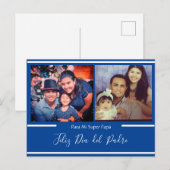Feliz día del Padre Super Papá Spaans Briefkaart (Voorkant / Achterkant)