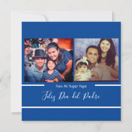 Feliz día del Padre Super Papá Spaans Kaart