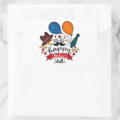 feliz-dia-padre rechthoekige sticker (Tas)