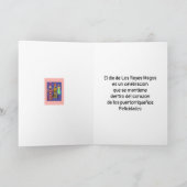 Feliz Dia Reyes Mago  Niña Kaart (Binnen)