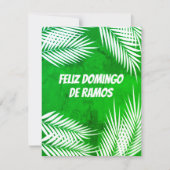 Feliz Domingo de Ramos Palmzondag Portugees Feestdagenkaart (Voorkant)