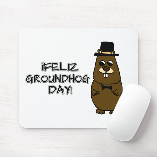 Feliz Groundhog Day! Muismat (Met muis)