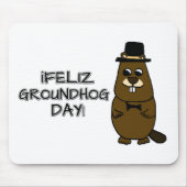 Feliz Groundhog Day! Muismat (Voorkant)