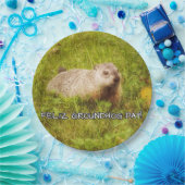 Feliz Groundhog Day: papieren borden Papieren Bordje (Feest)