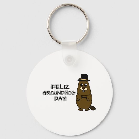 Feliz Groundhog Day! Sleutelhanger (Voorkant)