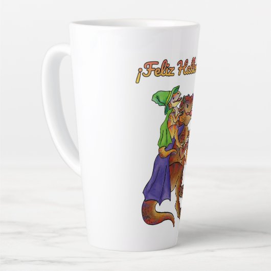 Feliz Halloween Dinosaur Mok Large (Linkerhoek)