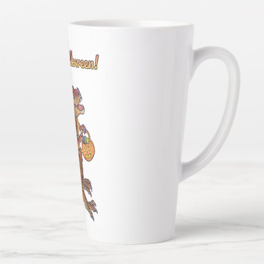 Feliz Halloween Dinosaur Mok Large (Rechts)