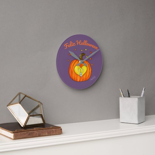 Feliz Halloween Wall Clock Ronde Klok (Kantoor)