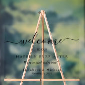 Feliz Inmediatamente Después De Que El Boda De Oro Acryl Bord (Neutraal)