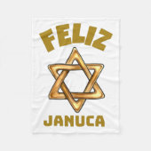 Feliz Januca , januari, Janucia, Janukia, Pesaj, Fleece Deken (Voorkant)