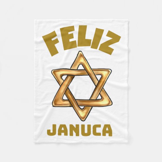 Feliz Januca , januari, Janucia, Janukia, Pesaj, Fleece Deken (Voorkant)